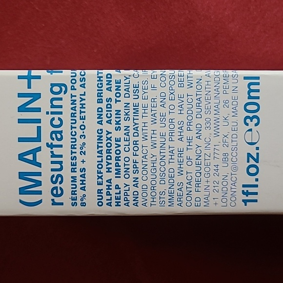 Malin + Goetz resurfacing face serum. 1oz. NIB. Anti aging serum. - Picture 1 of 5